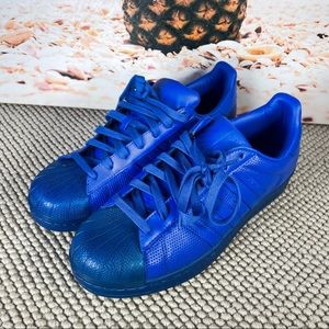 Adidas superstar adicolor blue leather